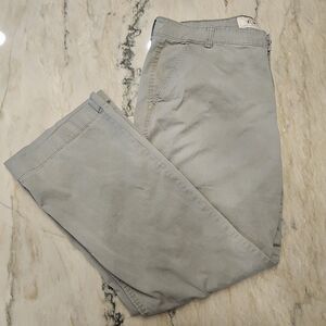 Old Navy The Flirt Straight Leg Pant size 14 Khakis Gray Chino Pants